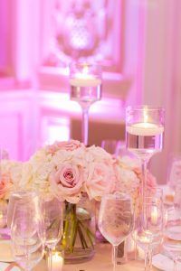 Lindsay & Billy - Hydrangea Quicksand O'Hara Rose Low Centerpiece - Essex House - By Charlie Juliet Photography (20)