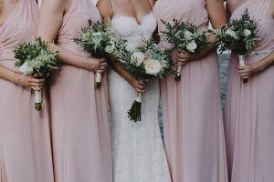 Anna and Brian Wedding - Astilbe Parv Euc Rice Flower Garden Rose Succulent Thistle Veronica Bouquets- Wave Hill Bronx NY - Photographer Chellise Michael - 347