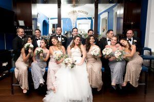 Jennifer & Christian Wedding - Bouquets Silver Dollar Seeded Euc Raunculus Garden Spray Rose Sweet Pea Succulent - India House - Andrea Fischman Photography - 276