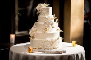 Nina & Vincent Wedding - Wedding Cake by A White Cake and A Simple Cake - Bryant Park Grill - Andrea Fischman Photography - 700