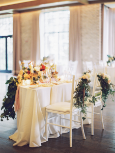 Kate & Chase Wedding - Sweetheart Table - Mansion at Natirar - by Sally Pinera