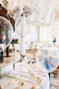 Clear Balloon Display - via pinterest.com